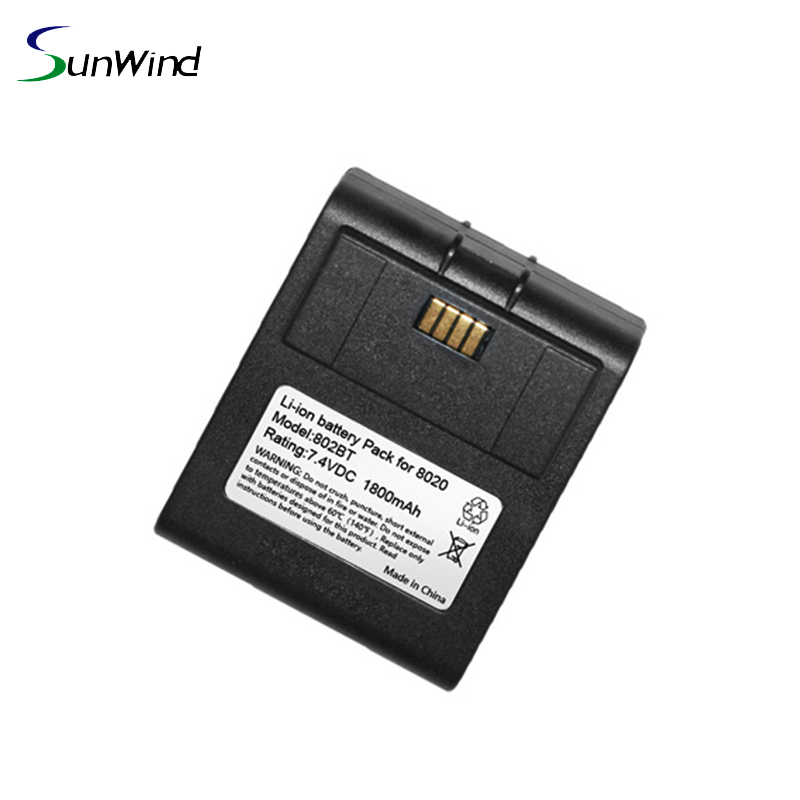 Factory 7.4V 1800mah Replacement battery pack for verifone nurit 8020 POS battery
